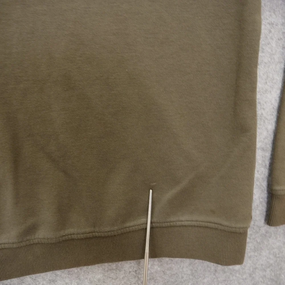 Ted Baker Sweater Mens Large Brown Knit Pullover Long Sleeve Mock Neck 1/4 Zip